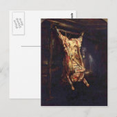 Slachuiter Ox door Rembrandt Harmenszoon van Rijn Briefkaart (Voorkant / Achterkant)
