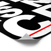 Slack Line is geen crimineel Poster-teken Poster (Hoek)