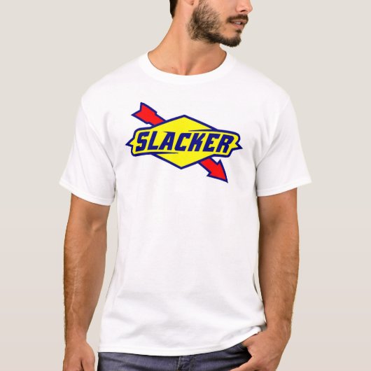 Slacker Sign Logo Parody T-shirt (Voorkant)