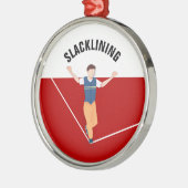 Slacklaring Metalen Ornament (Links)