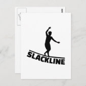 Slackline Briefkaart (Voorkant / Achterkant)