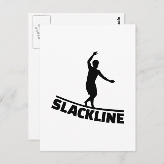 Slackline Briefkaart (Voorkant / Achterkant)