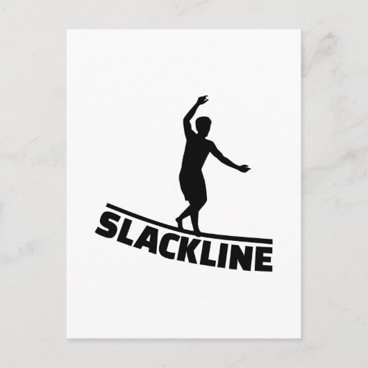 Slackline Briefkaart (Voorkant)