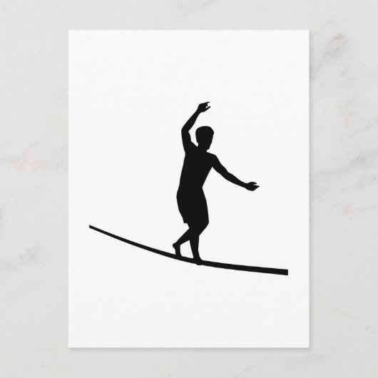 Slackline Briefkaart (Voorkant)