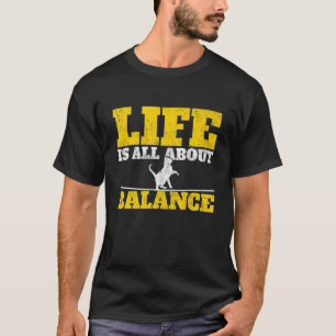 Slackline Kat Slacklinen Slakken En Slacklinen T-shirt