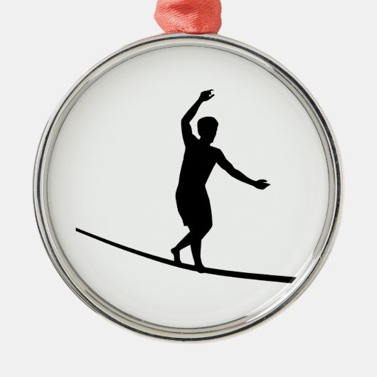 Slackline Metalen Ornament (Voorkant)