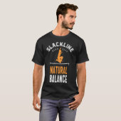 Slackline-ontwerp T-shirt (Voorkant volledig)