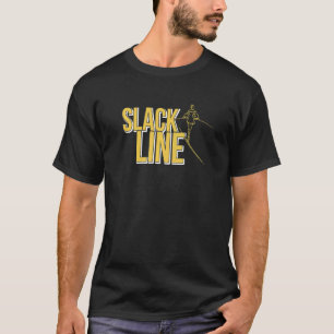 Slackline-slagadervorming en melkwegverslapping t-shirt