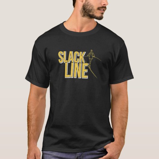 Slackline-slagadervorming en melkwegverslapping t-shirt (Voorkant)