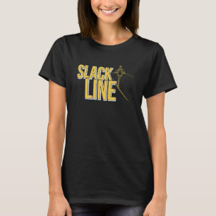 Slackline-slagadervorming en melkwegverslapping t-shirt