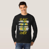 Slackliner Slackline Slacklining Tricklining Highl T-shirt (Voorkant volledig)
