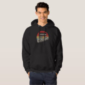Slacklining is mijn cardio Retro Slackline Hoodie (Voorkant volledig)