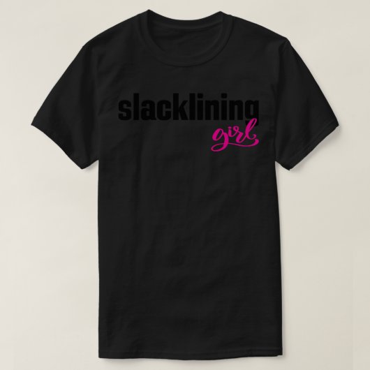 Slacklining meisje t-shirt (Design voorkant)