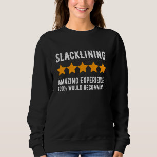 Slacklining zou de beste avonturenfan aanbevelen trui