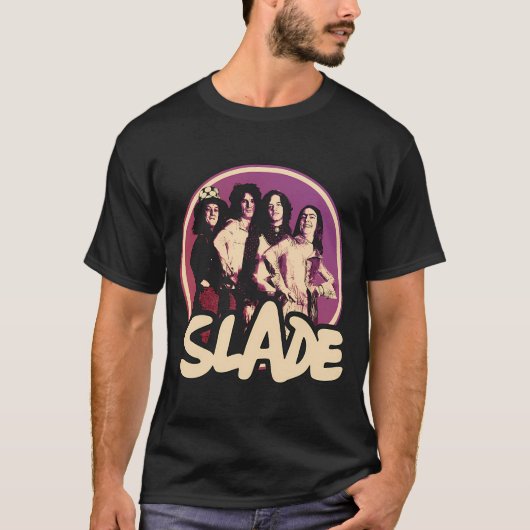 Slade Band Glam Rock T-shirt (Voorkant)