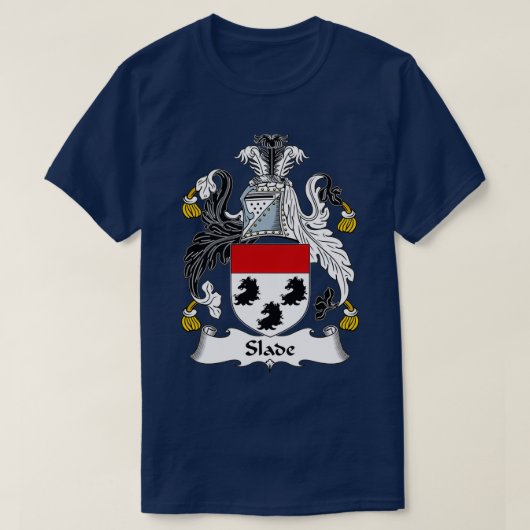 Slade Coat of Arms Family Crest T-shirt (Design voorkant)