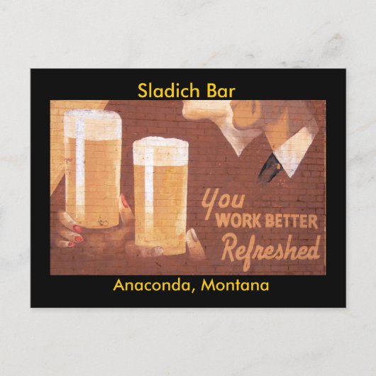 Sladich Bar Postcard Briefkaart (Voorkant)