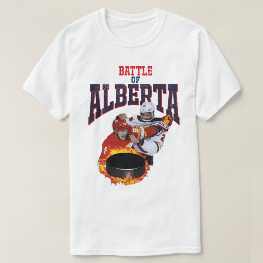 Slag bij Alberta Hockey T-shirt (Design voorkant)