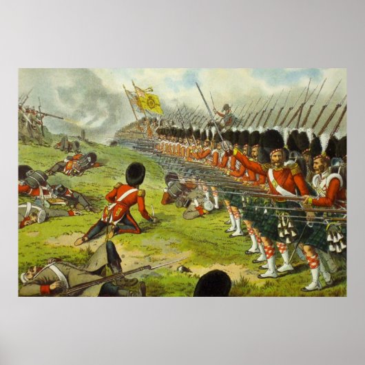 Slag bij Alma Sutherland Highlanders 1854 Poster (Voorkant)