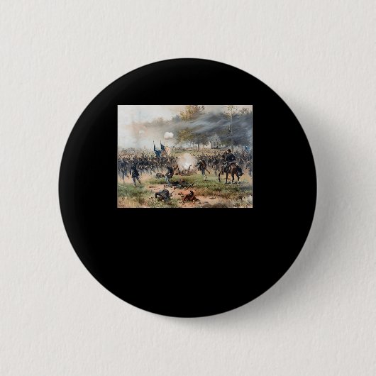 Slag bij Antietam - Burgeroorlog Ronde Button 5,7 Cm (Voorkant)