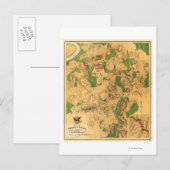 Slag bij Antietam - Panoramische Kaart voor de bur (Voorkant / Achterkant)