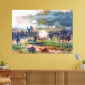 Slag bij Antietam Thure de Thulstrup 1887 Herstel Canvas Afdruk (Insitu (Woonkamer))