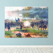 Slag bij Antietam Thure de Thulstrup 1887 Herstel Canvas Afdruk (Insitu (Houten vloer))