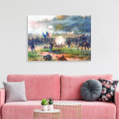 Slag bij Antietam Thure de Thulstrup 1887 Herstel Canvas Afdruk (Insitu (Woonkamer))