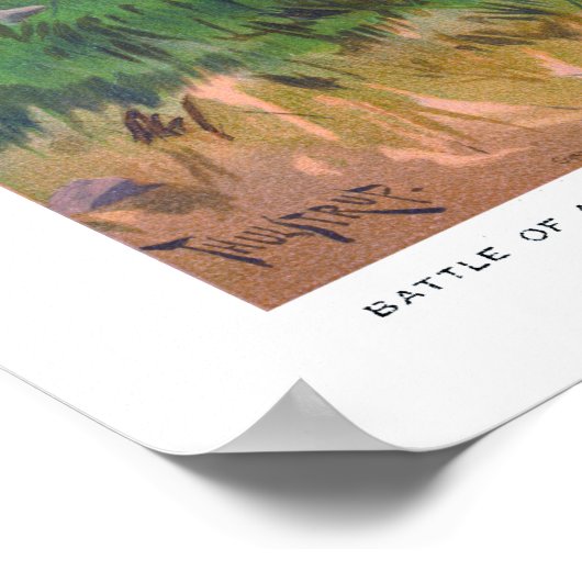 Slag bij Antietam Thure de Thulstrup 1887 Herstel Poster (Hoek)