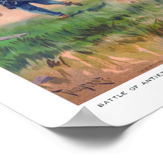 Slag bij Antietam Thure de Thulstrup 1887 Herstel Poster (Hoek)