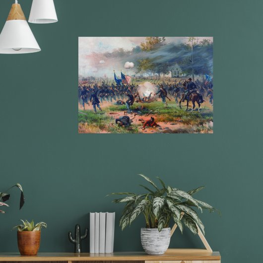 Slag bij Antietam Thure de Thulstrup 1887 Hersteld Poster (Woonkamer 1)