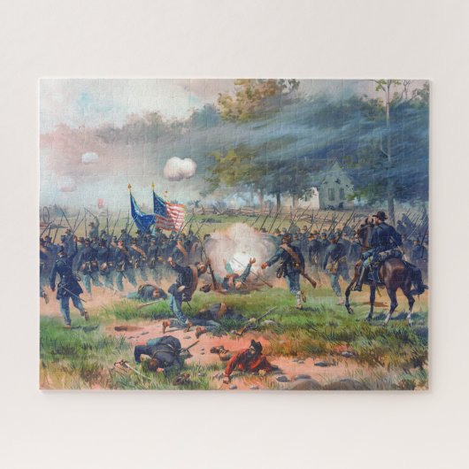 Slag bij Antietam Thure de Thulstrup 1887 Herstell Legpuzzel (Horizontaal)