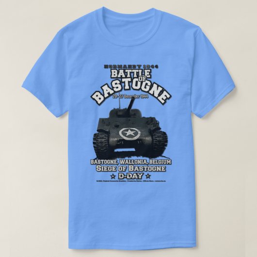 Slag bij Bastenaken Wallonië België T-shirt (Design voorkant)