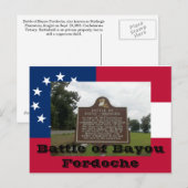 Slag bij Bayou Fordoche Briefkaart (Voorkant / Achterkant)