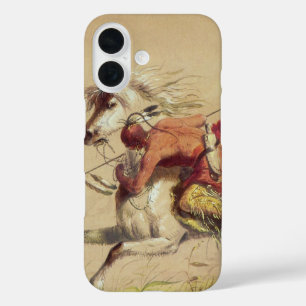 Slag bij Blue Water Creek door Alfred Jacob Miller iPhone 16 Hoesje