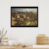 Slag bij Borodino Napoleon Vintage Poster (Keuken)