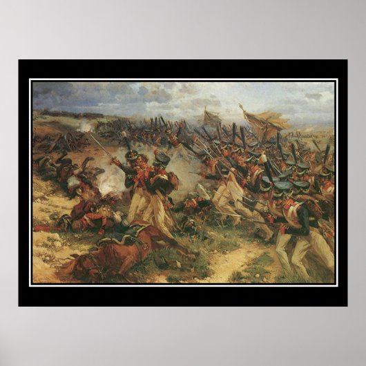 Slag bij Borodino Napoleon Vintage Poster (Voorkant)