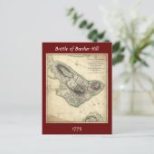 Slag bij Bunker Hill - Amerikaanse Revolutionaire Briefkaart (Staand voorkant)