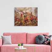 Slag bij Bunker Hill door Edward Percy Moran Canvas Afdruk (Insitu (Woonkamer))