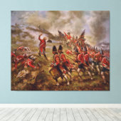 Slag bij Bunker Hill door Edward Percy Moran Canvas Afdruk (Insitu (Houten vloer))