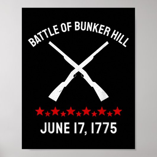Slag bij Bunker Hill Revolutionaire Oorlog B Poster (Voorkant)