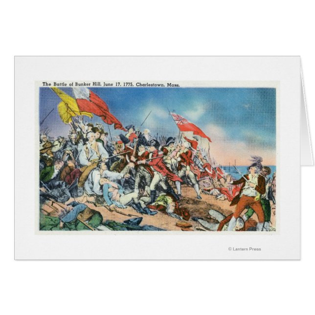 Slag bij Bunker Hill Scene - Charlestown, MA (Voorkant Horizontaal)