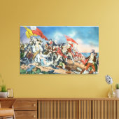 Slag bij Bunker Hill Scene - Charlestown, MA Canvas Afdruk (Insitu (Woonkamer))