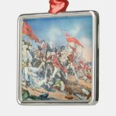 Slag bij Bunker Hill Scene - Charlestown, MA Metalen Ornament (Links)