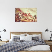 Slag bij Bunker's Hill Canvas Afdruk (Insitu (Slaapkamer))
