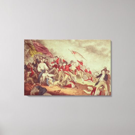 Slag bij Bunker's Hill Canvas Afdruk (Voorkant)