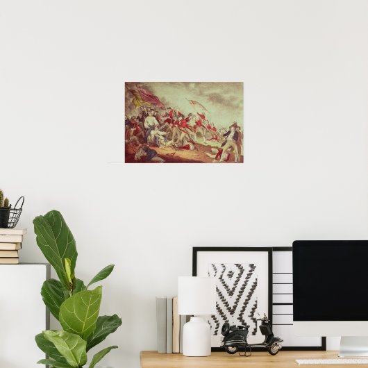 Slag bij Bunker's Hill Poster (Thuiskantoor)