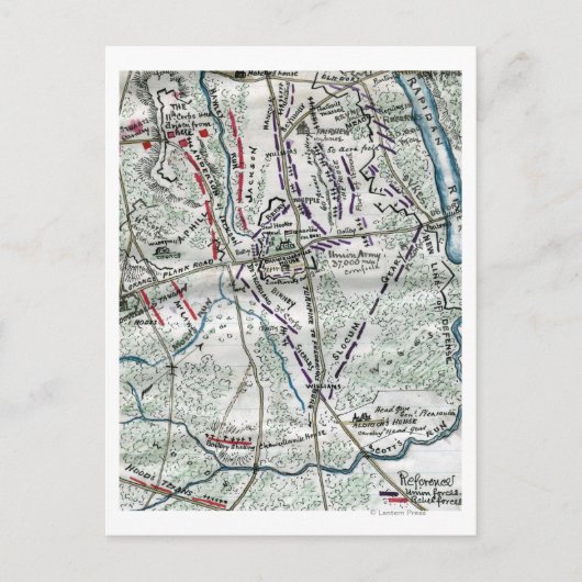 Slag bij Chancellorsville 2 Briefkaart (Voorkant)