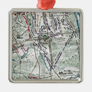 Slag bij Chancellorsville 2 Metalen Ornament