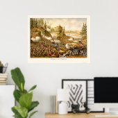 Slag bij Chattanooga door Kurz en Allison 1863 Poster (Thuiskantoor)